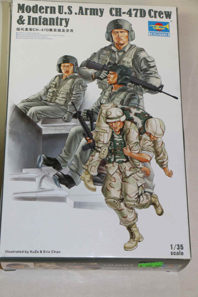 TRP00415 - Trumpeter 1/35 Modern US Army CH-47D Crew & Inf. - WWWEB10107966