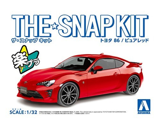 AOS057551 - Aoshima 1/32 Toyota 86 Pure Red SNAPKIT