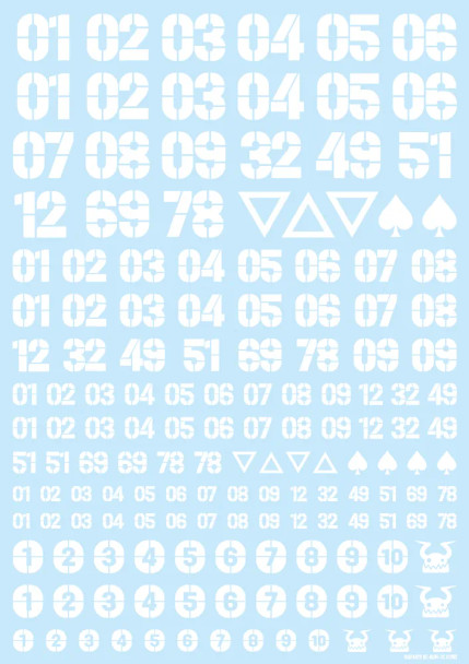 HIQDZNWHI - HiQ Parts DZ Number Decal - White