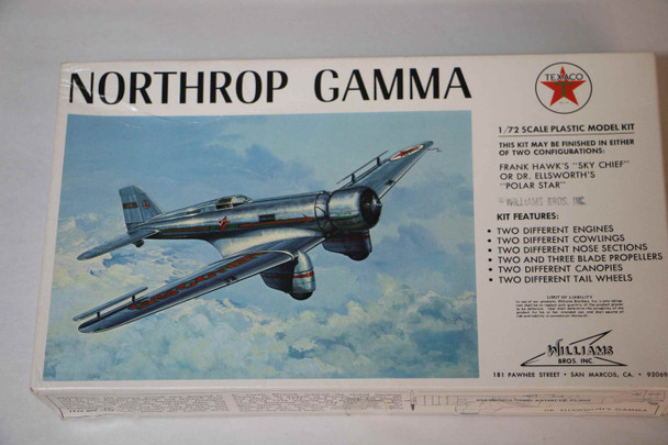 WIL72-214 - Williams Brothers 1/72 Northrop Gamma - WWWEB10108846