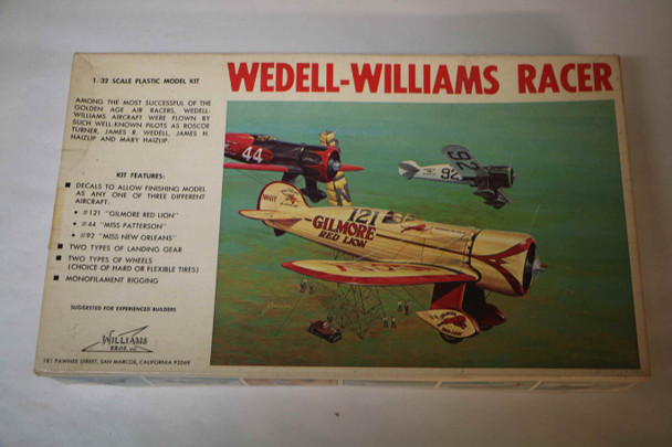 WIL32-121 - Williams Bros. 1/32 Wedell-Williams Racer - WWWEB10108964