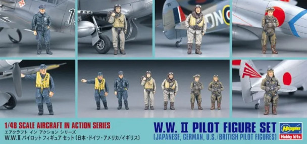 HAS36107 - Hasegawa 1/48 WWII Pilot Figure Set