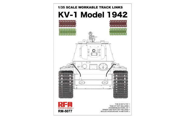 RYERM-5077 - Ryefield 1/35 KV-1 Model 1942 Workable Track Links