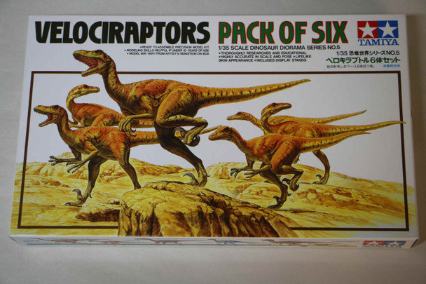 TAM60105 - Tamiya 1/35 Velociraptors (Pack of Six) - WWWEB10109142