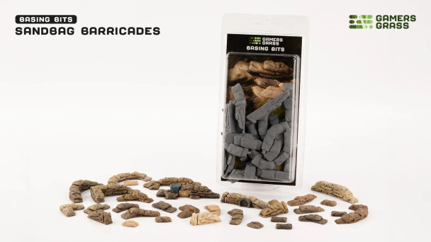 GMGGGB-SB -  Gamers Grass Basing Bits - Sandbag Barricades