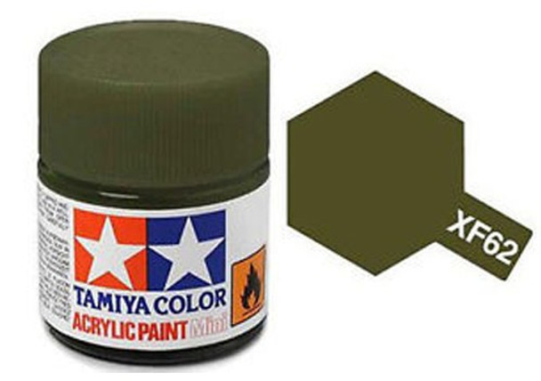 TAMXF62 - Tamiya - Flat Olive Drab Acrylic - 10mL Bottle