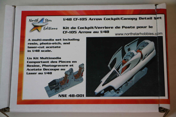 NORNSE48-001 - North Star 1/48 CF-105 Arrow Cockpit/Canopy Detail Set - WWWEB10109685