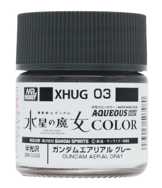 MRHXHUG03 - Mr. Hobby Aqueous Gundam Color Witch of Mercury Series - Aerial Gray