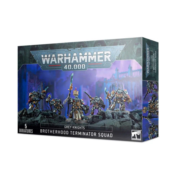 Games Workshop Warhammer 40K Grey Knights Brotherhood Terminator Squad