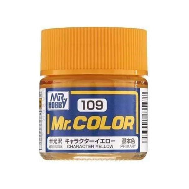 MRHC109 - Mr.Hobby Mr Color Semi Gloss Character Yellow - 10mL - Lacquer