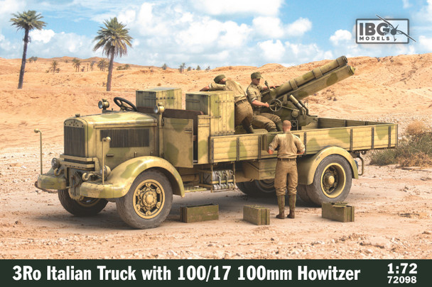 IBG 1/72 3Ro Italian Truck with 100/17 100mm Howitzer