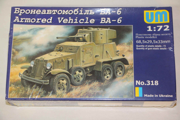 UMM318 - UM 1/72 BA-6 Armoured Vehicle - WWWEB10110194