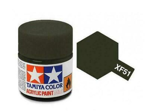 TAMXF51 - Tamiya - Flat Khaki Drab Acrylic - 10mL Bottle