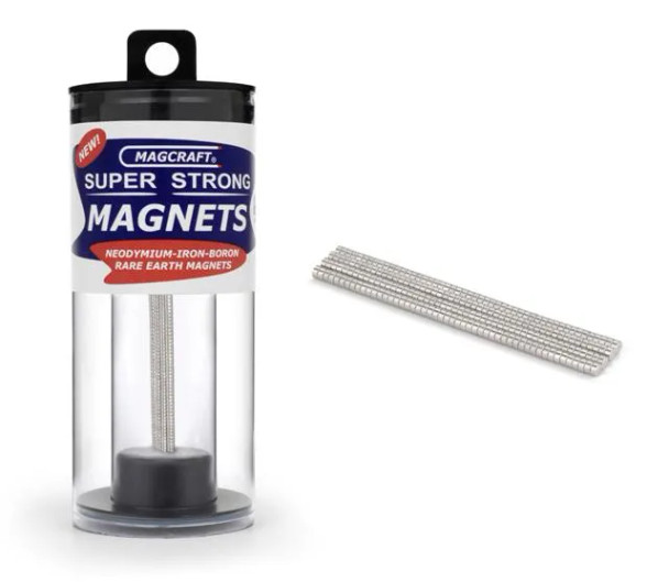 Magcraft Rare Earth Magnets - Round 1/16 x 1/32