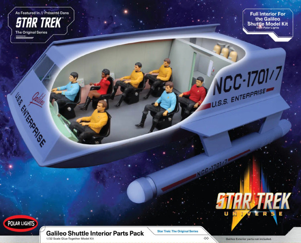 Polar Lights Galileo Shuttle Interior Parts Pack