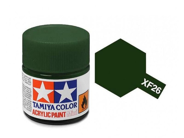 TAMXF26 - Tamiya - Flat Deep Green Acrylic - 10mL Bottle