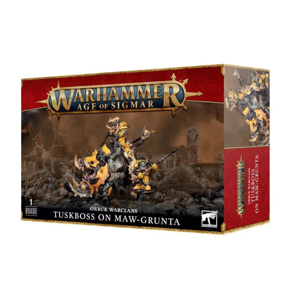 Games Workshop Warhammer Age of Sigmar Orruk Warclans: Tuskboss on Maw-Grunta