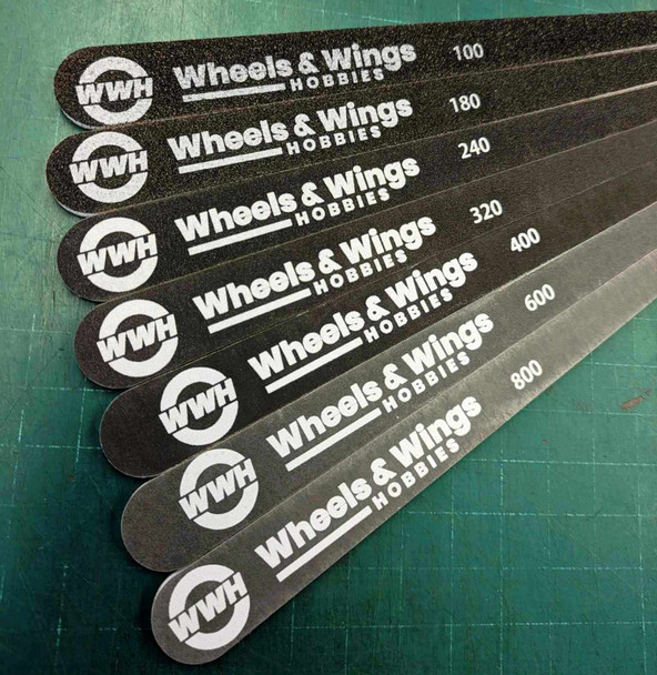 Wheels and Wings Hobbies Sanding Stick Set