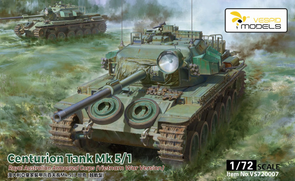 Vespid Models 1/72 Royal Australian Armoured Corps Centurion Tank Mk 5/1 (Vietnam War Version