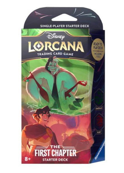 Disney Lorcana The First Chapter Starter Deck (Ruby/Emerald)