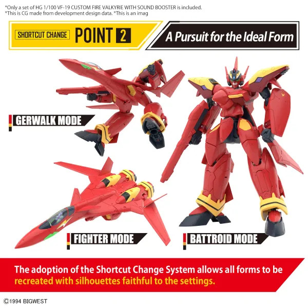 BAN5066315 - Bandai HG Macross: 1/100 VF-19 Custom Fire Valkyrie