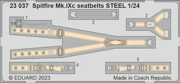 Eduard Spitfire Mk.IX Seatbelts - Airfix Kit