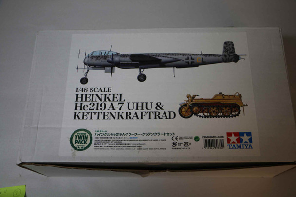 TAM89682 - Tamiya 1/48 Heinkel He219A-7 UHU & Kettenkraftrad WWWEB10110963