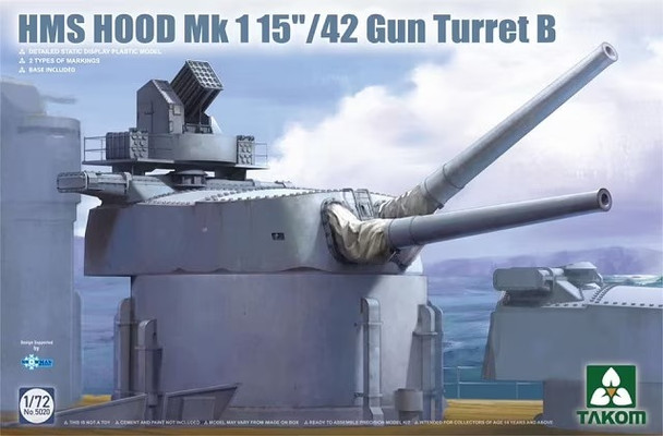 Takom 1/72 HMS Hood Gun Turret B