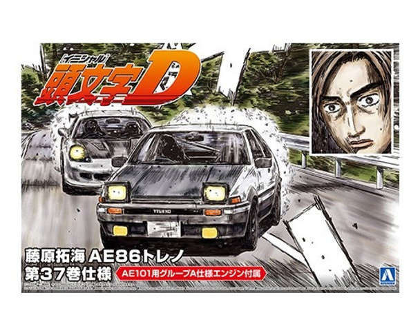 Aoshima 1/24 Initial D Fujiwara Takumi AE86 Trueno Comics Vol.37 Version