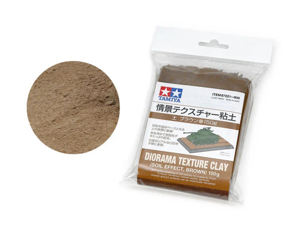 TAM87221 - Tamiya Diorama Texture Clay Soil Effect  Brown 150g