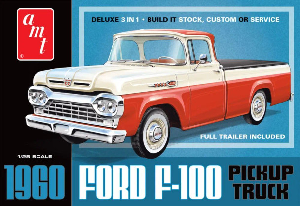 AMT 1/25 1960 Ford F100 Pickup Truck with Trailer