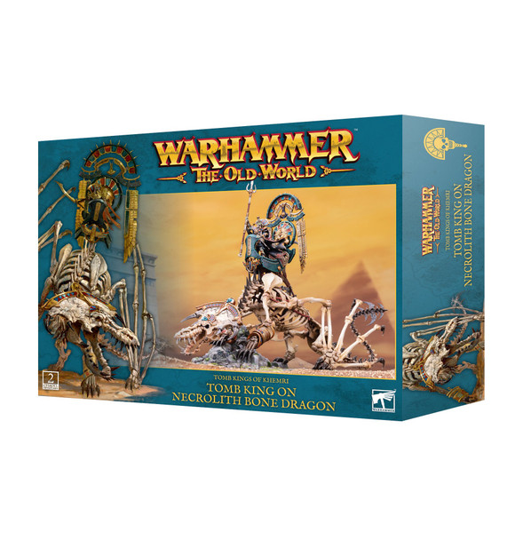 Games Workshop Warhammer The Old World Tomb King on Necrolith Bone Dragon