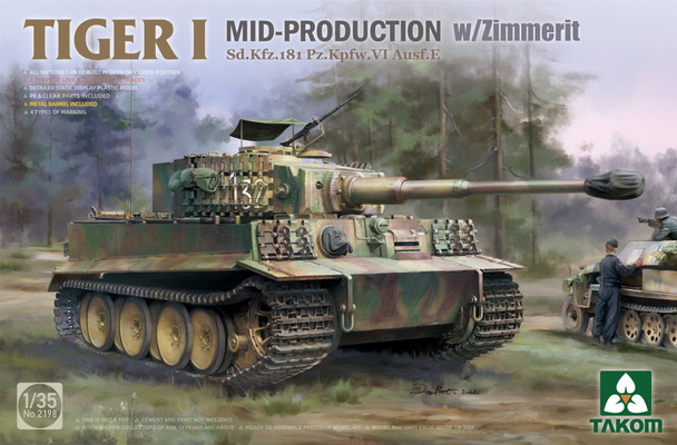 Takom 1/35 Tiger I Mid Production with Zimmerit