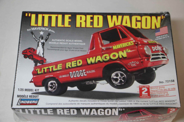 LIN72158 - Lindberg 1/25 1965 Dodge A-100 Pickup Little Red Wagon - WWWEB10112294