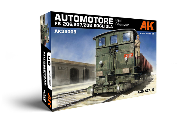 AK Interactive 1/35 Automotore FS206/207/208 Sogliola Rail Shunter