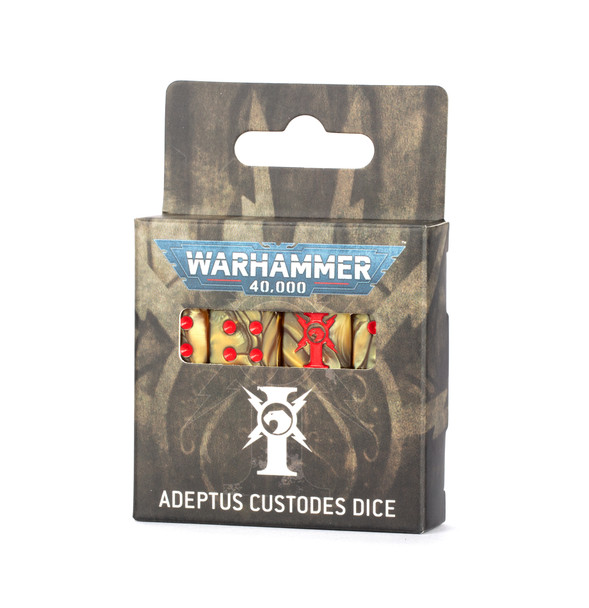 GAM01-16 - Games Workshop Warhammer 40K Adeptus Custodes - Dice Set