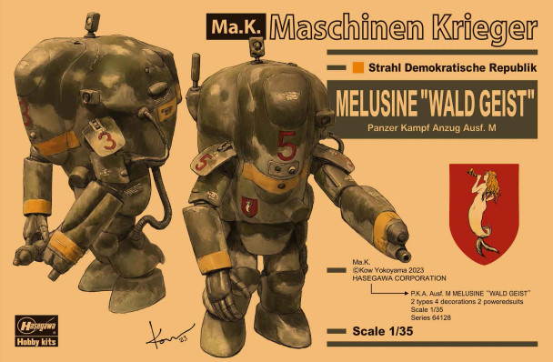 Hasegawa Maschinen Krieger - 1/35 P.K.A. Ausf. M Melusine "Wald Geist" (Two kits)