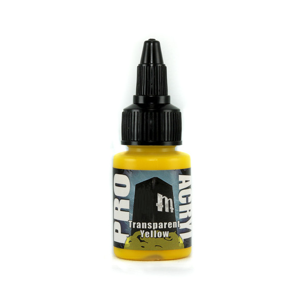 MNMMPA049 - Monument Hobbies Pro Acryl Transparent Yellow 22ml Acrylic