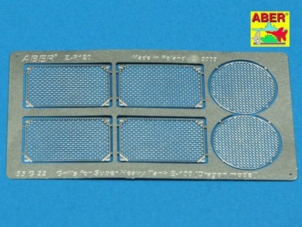 ABE35G22 - ABER 1/35 E-100 Grilles DRA