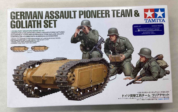 TAM35357 - Tamiya 1/35 German Assault Pioneer Team w/Goliath - WWWEB10116287