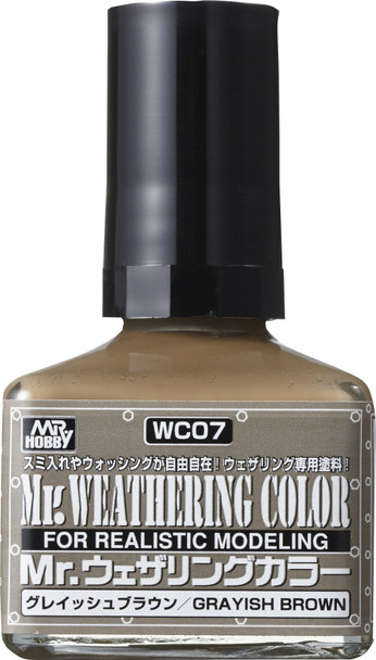MRHWC07 - Mr. Hobby Weathering Color Grayish Brown - 40ml - Enamel
