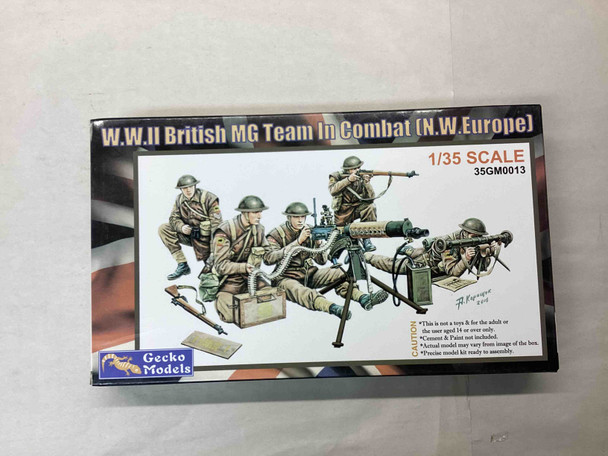 GEC35GM0013 - Gecko Models 1/35 WWII British (Commonwealth) MG Team in Combat - Pre-owned 10116642