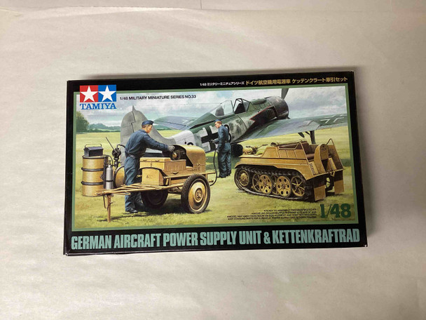 TAM32533 - Tamiya 1/48 German Aircraft Power Supply Unit Kettenkraftrad - Pre-owned 10116861