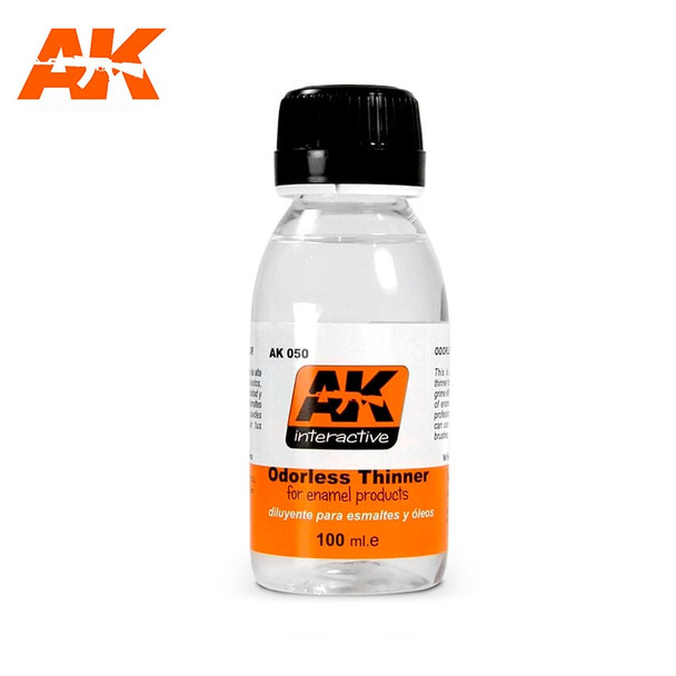 AKI050 - AK Interactive Odorless Thinner for Enamels - 100ml