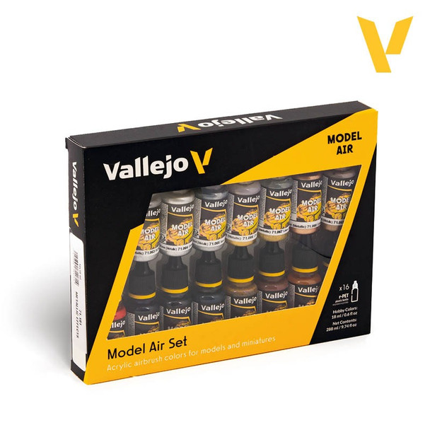 VLJ71181 - Vallejo Metallics Paint Set 16pcs