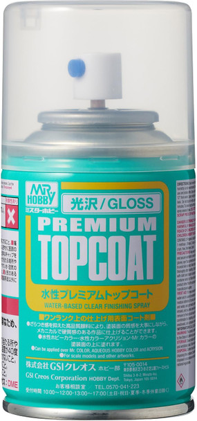 MRHB601 - Mr. Hobby Premium Topcoat Gloss Aerosol