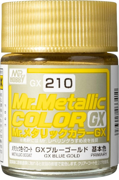 MRHGX210 - Mr. Hobby - Mr. Color GX 210 Metal Blue Gold 18ml