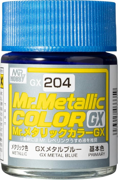 MRHGX204 - Mr. Hobby - Mr. Color GX 204 Metal Blue 18ml