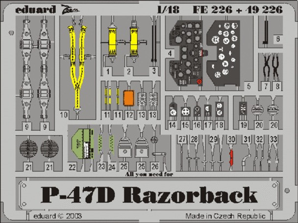 EDU49226 - Eduard 1/48 P-47 Razorback