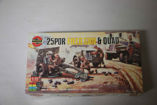 AIR01305 - Airfix 1/72 25pdr Field Gun & Quad  PREOWNED118920
